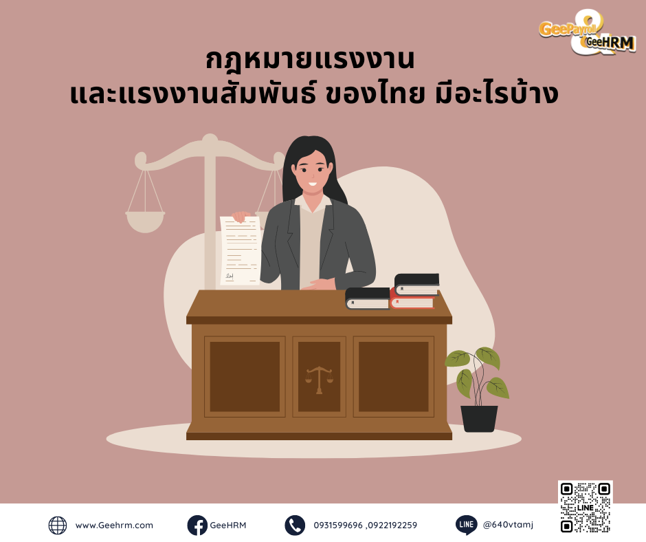 กฎหมายแรงงาน และแรงงานสัมพันธ์ ของไทย มีอะไรบ้าง